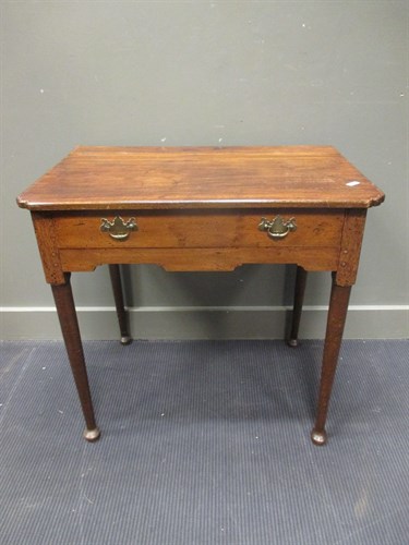 Lot 497 - An 18th century oak side table