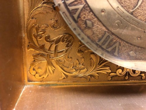 Lot 101 - Leroy & Fils, Paris, 'Just', an Art Deco gilt metal mantel timepiece