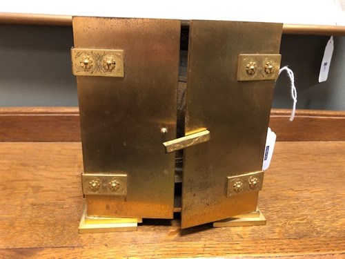 Lot 101 - Leroy & Fils, Paris, 'Just', an Art Deco gilt metal mantel timepiece