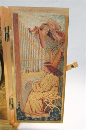 Lot 101 - Leroy & Fils, Paris, 'Just', an Art Deco gilt metal mantel timepiece