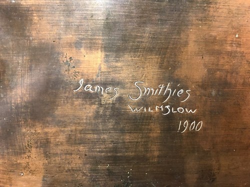 Lot 88 - An Arts & Crafts copper table casket by James Smithies, Wilmslow, 1900