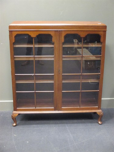Lot 468 - An Edwardian mahogany display cabinet on...