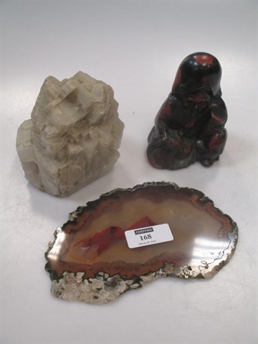 Lot 168 - A collection of mineral and hardstone...