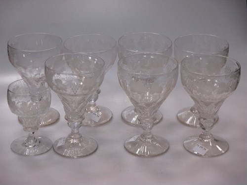 Lot 79 - A large suite of late 19th century table glass,...
