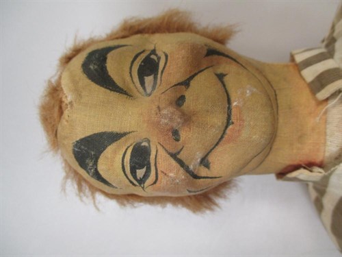 Lot 102 - A George Robey fabric doll, probably by Dean's...