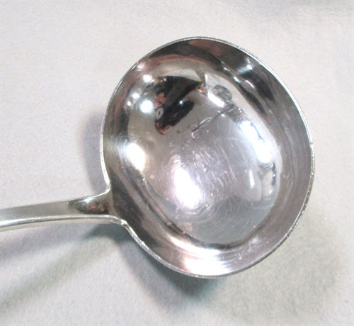 Lot 447 - Edinburgh - A Victorian silver soup ladle