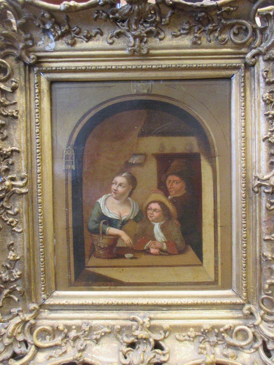 Lot 331 - A 19th Century oil painting in the Dutch 17th...