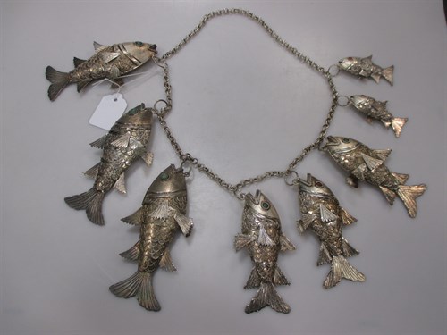 Lot 270 - A heavyweight belcher link chain stamped '925'...