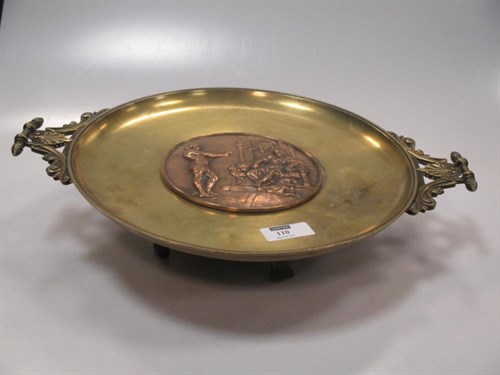 Lot 110 - 19th century French gilt bronze tazza, the...