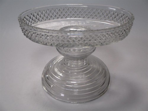 Lot 83 - Early 19th century cut glass centre dish