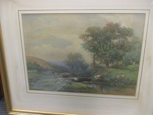 Lot 357 - Walter Williams of Plymouth - Cattle watering...