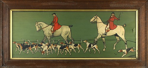 Lot 8 - After Cecil Aldin, Going to the meet, Market...