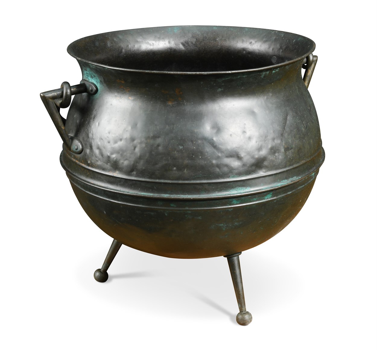 Lot 501 - W.A.S. Benson, a copper cauldron shaped coal scuttle