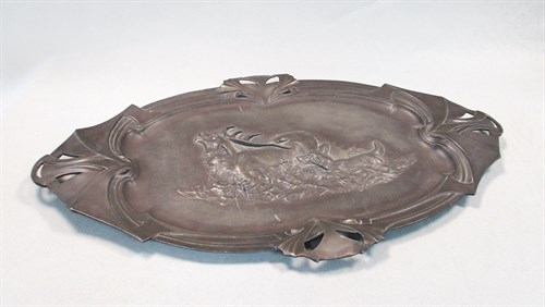 Lot 87 - A WMF Art Nouveau pewter tray