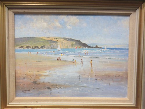 Lot 530 - S J Andrews (Modern British School) 'Beach...