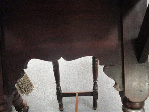 Lot 122 - An Arts and Crafts walnut side table, the...