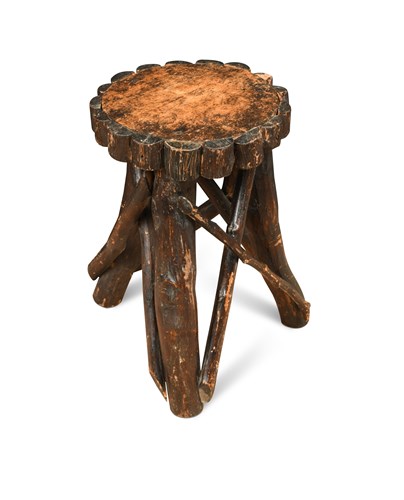 Lot 696 - An early twentieth century rustic vernacular low table