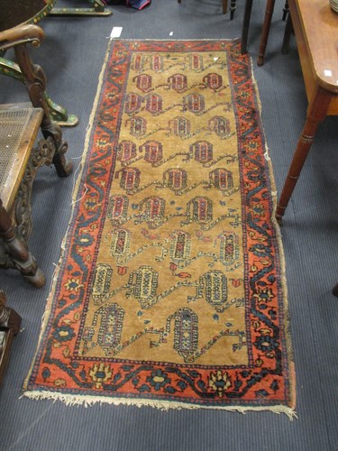Lot 513 - A Hamadan runner with joined stylised boteh...