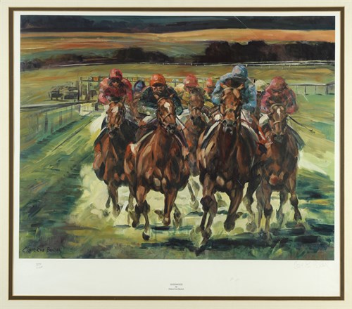 Lot 62 - Claire Eva Burton, Goodwood, colour print,...