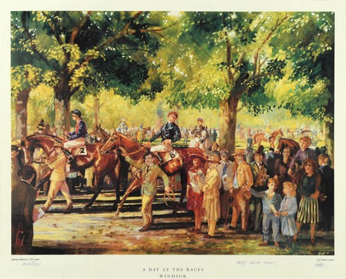 Lot 63 - Tod Ramos, A day at the Races, Windsor, colour...