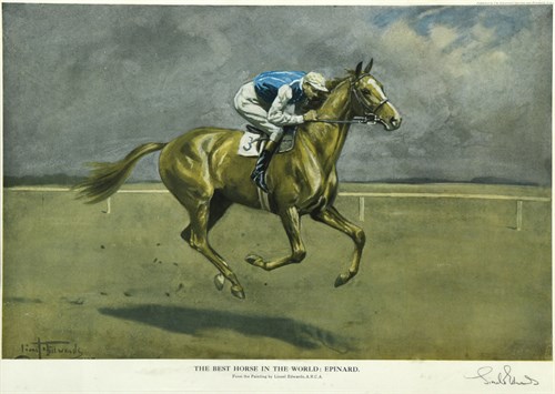 Lot 66 - Lionel Edwards, The Best Horse in the World,...