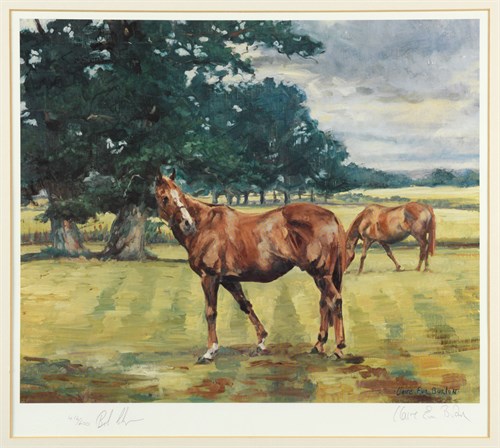 Lot 69 - Claire Eva Burton, Chestnut out at grass,...