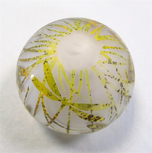 Lot 20 - Amanda Louden, (Australian, 20th/21st century), a handblown and sandblasted glass vase
