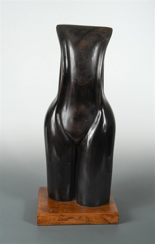 Lot 60 - Bougain, a 20th century carved stone female form