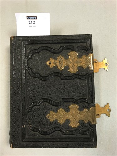 Lot 212 - A late 19th century carte de visite album, the...