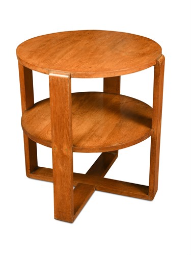 Lot 130 - An Art Deco period pale-oak occasional table
