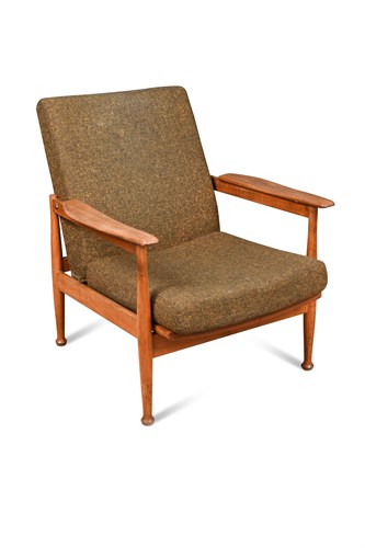 Lot 170 - Guy Rogers, a mid-century 'Manhattan' teak adjustable armchair