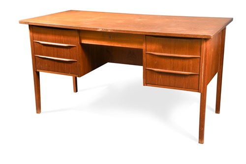 Lot 159 - A Danish teak desk