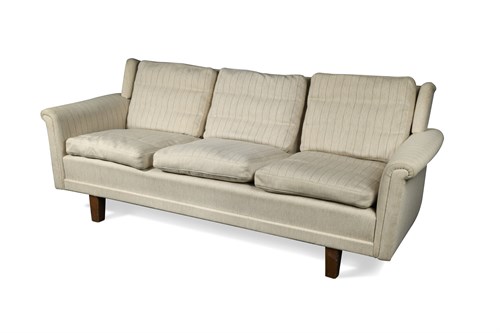 Lot 162 - In the manner of Borge Mogensen, a 1950s Danish three-seat sofa
