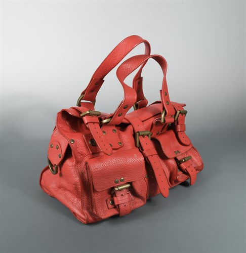 Lot 79 - A Mulberry Mini Boston 'Roxanne' red leather handbag