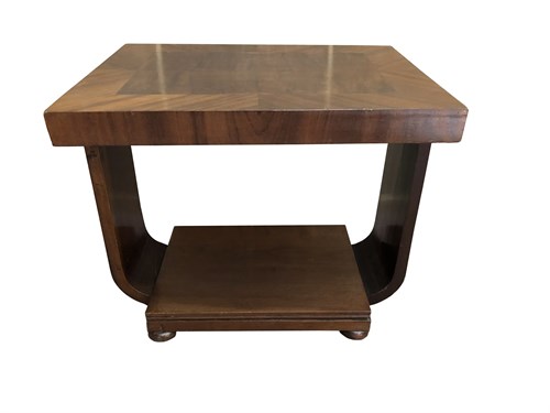 Lot 132 - A Brazilian Art Deco mahogany and sycamore occasional/coffee table