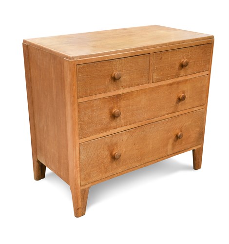 Lot 136 - A 1930s/40s pale oak 'utility' chest in the manner of Heal's