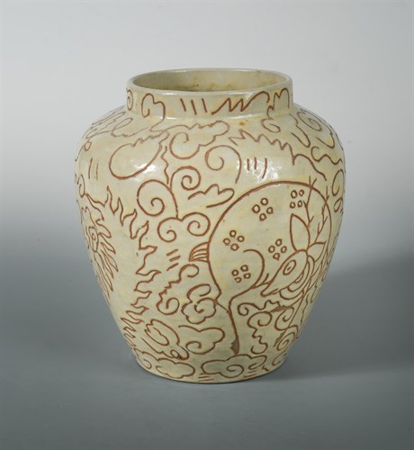 Lot 44 - An early 20th century studio pottery vase, possibly French