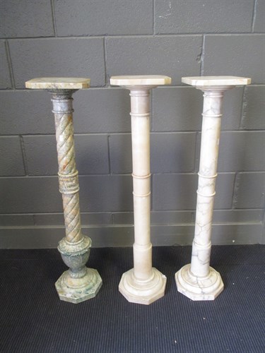 Lot 419 - Three stone pedestals 97cm height