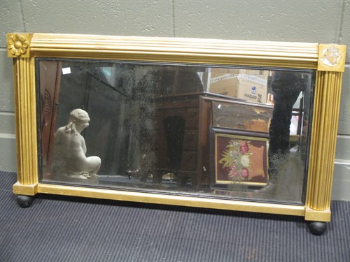 Lot 440 - A gilt landscape mirror, 55 x 95cm