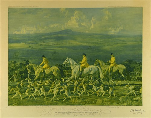 Lot 76 - Sir Alfred Munnings, The Bramham Moor at...