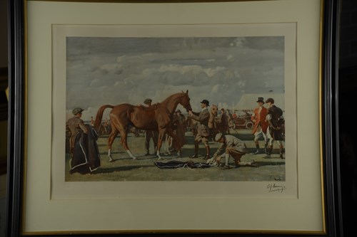 Lot 79 - Sir Alfred Munnings, The Red Prince Mare,...