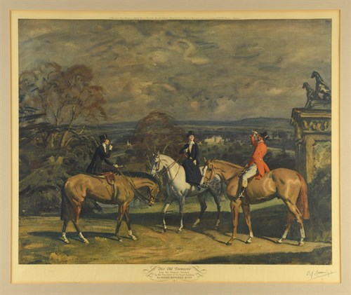 Lot 82 - Sir Alfred Munnings, His Old Demesne, colour...