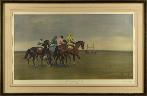 Lot 89 - Sir Alfred Munnings, The October meeting,...