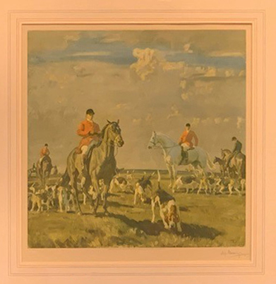 Lot 92 - Sir Alfred Munnings, Hunstman with Hounds,...