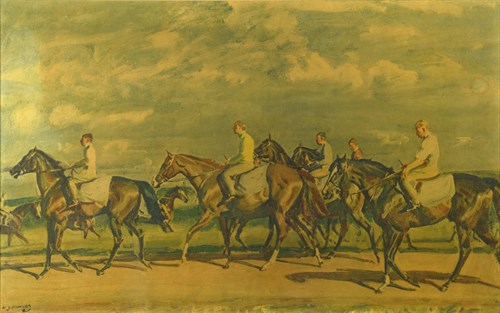 Lot 98 - After Sir Alfred Munnings, Going to the meet,...