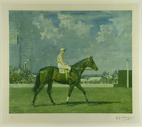 Lot 99 - Sir Alfred Munnings, Solario, signed colour...