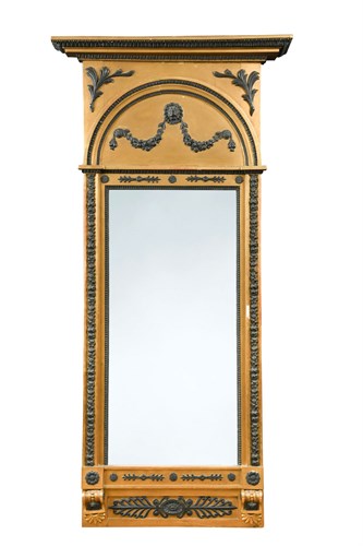 Lot 588 - A 19th century gilt framed pier glass
