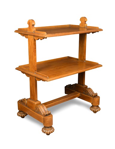 Lot 639 - A William IV mahogany dumb waiter