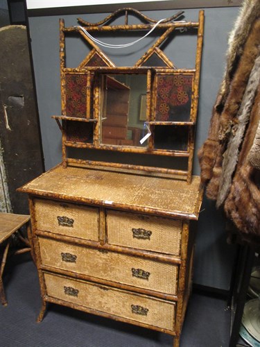 Lot 486 - A suite of bamboo furniture (6)