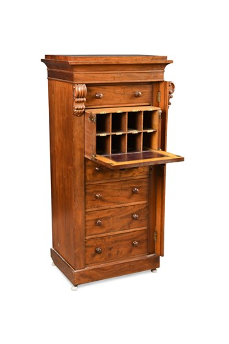 Lot 612 - A Regency mahogany Wellington chest